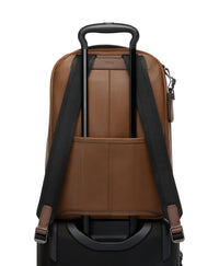 TUMI Harrison Bradner Backpack Cognac Bombe detail view
