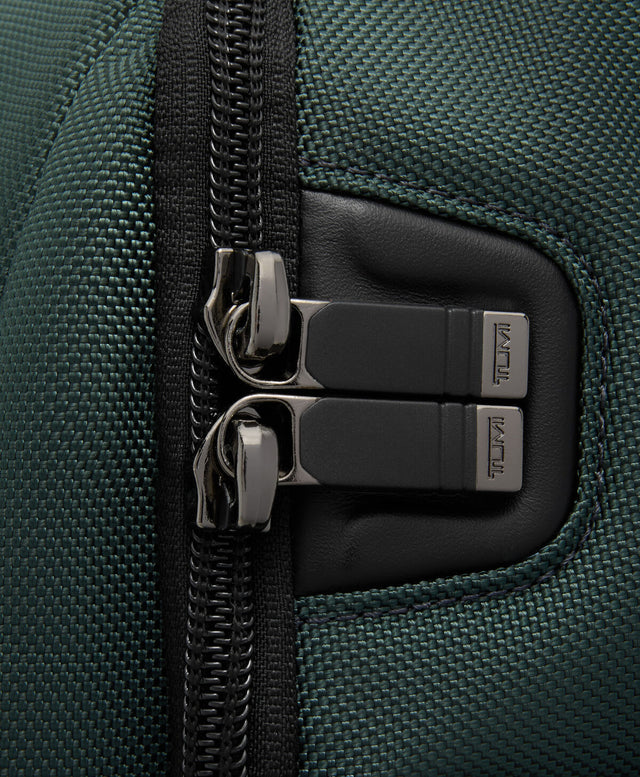 TUMI Alpha TUMI Brief Pack Deep Pine open interior