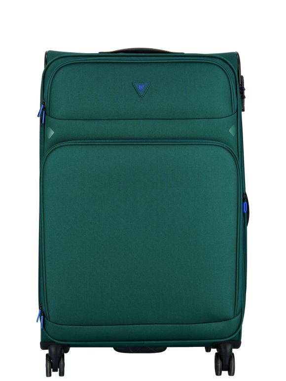 Grøn Verage stor kuffert frontbillede