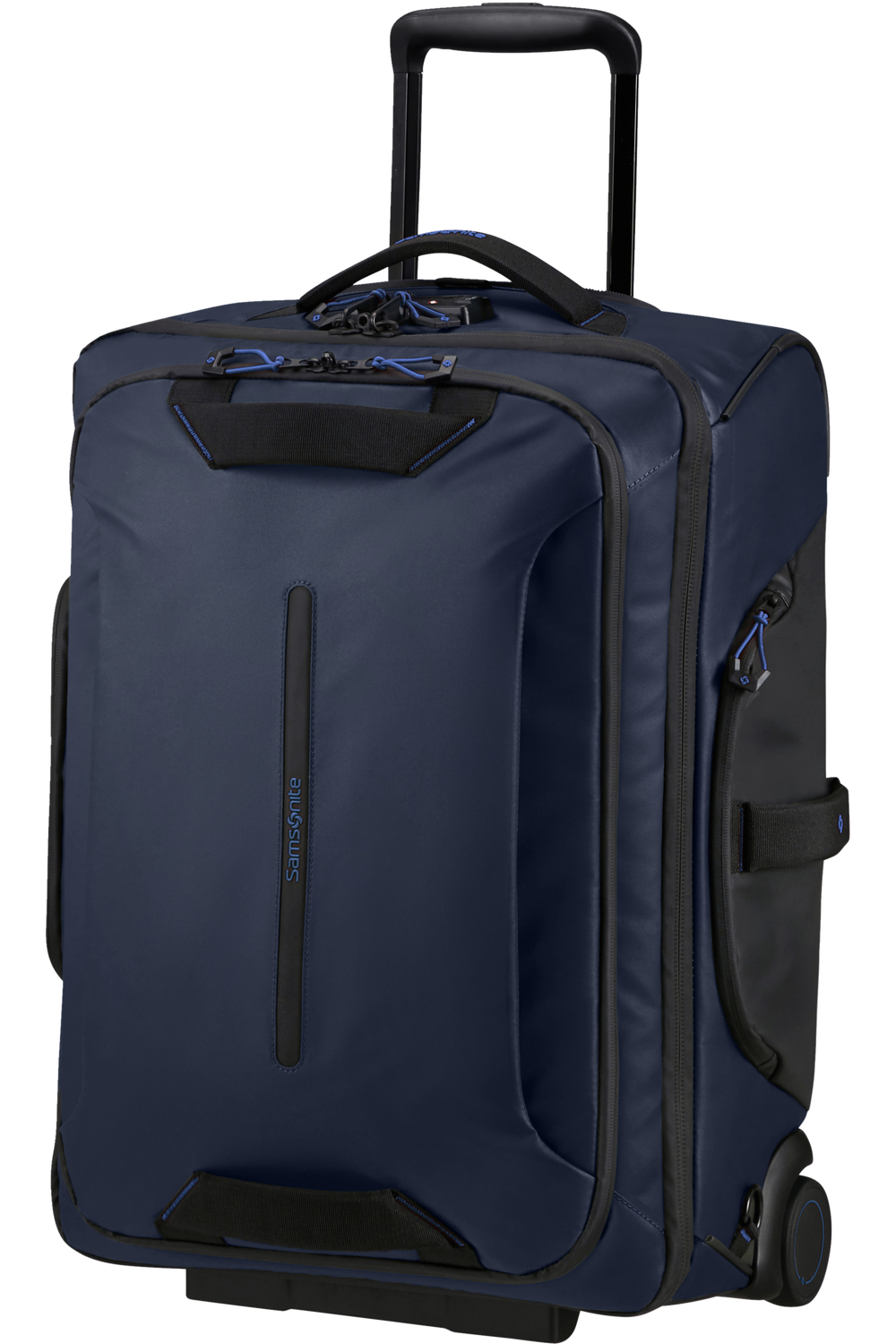 Samsonite travel suitcase with wheels and shoulder straps Sustainable Copenhagen Luggage