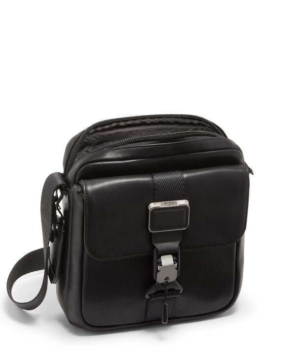 Tumi Alpha Bravo Junior Crossbody Black Leather