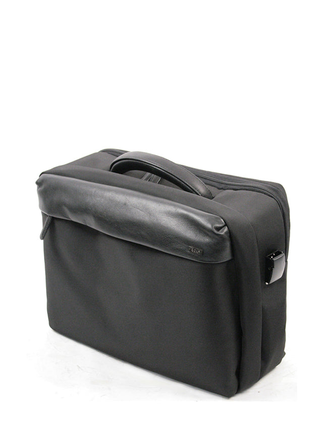 Cox Laptop Briefcase Nylon m. Læder Stor