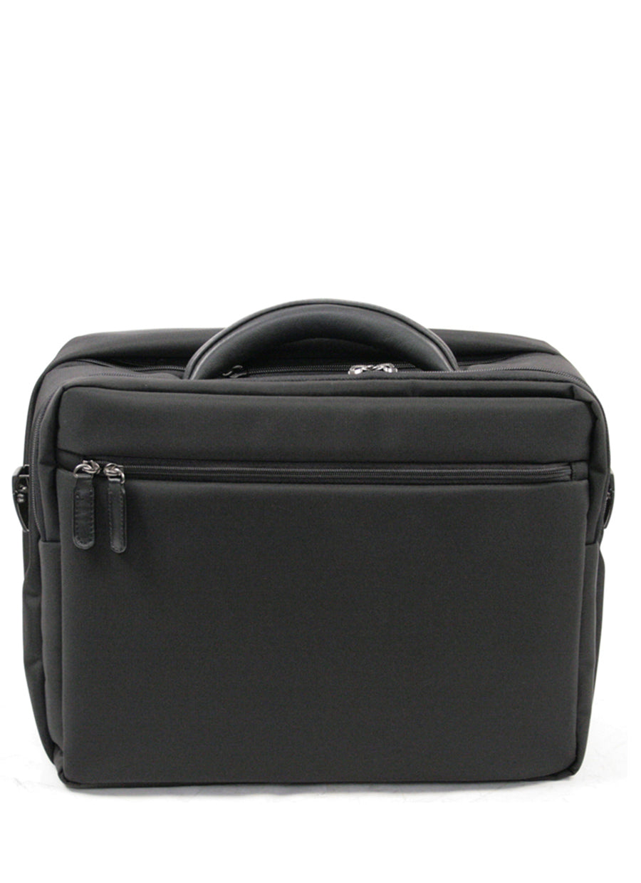 Cox Laptop Briefcase Nylon m. Læder Stor