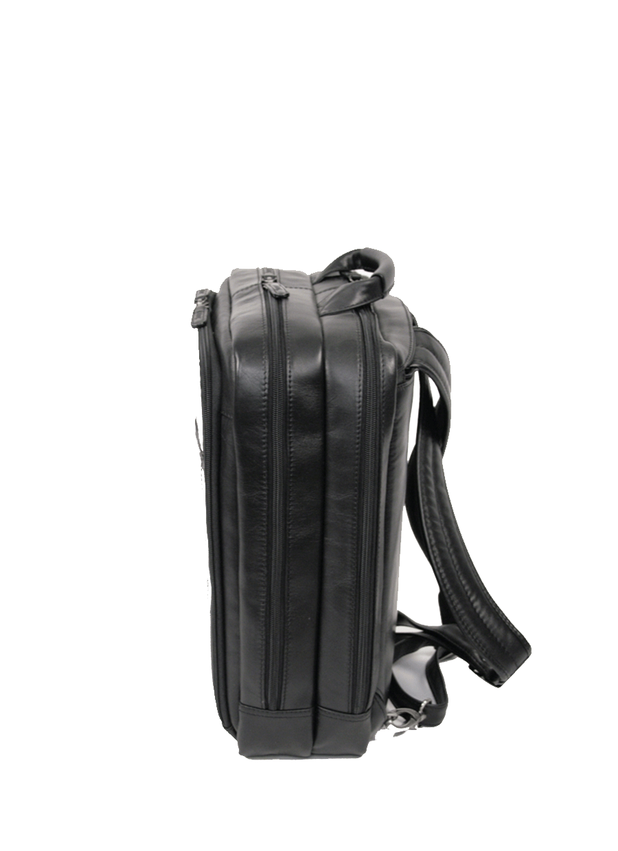 KKDK Laptop Rygsæk i blødt kalveskind med 3 inddelte rum