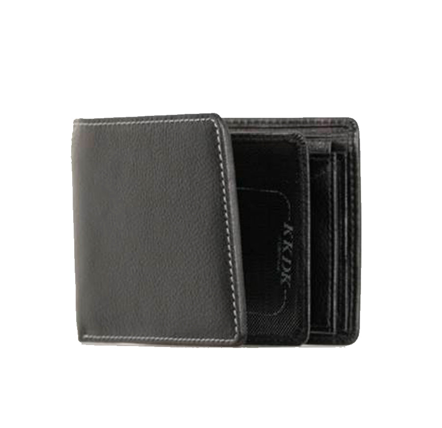 KKDK Black Wallet 2 in 1 with coin compartment