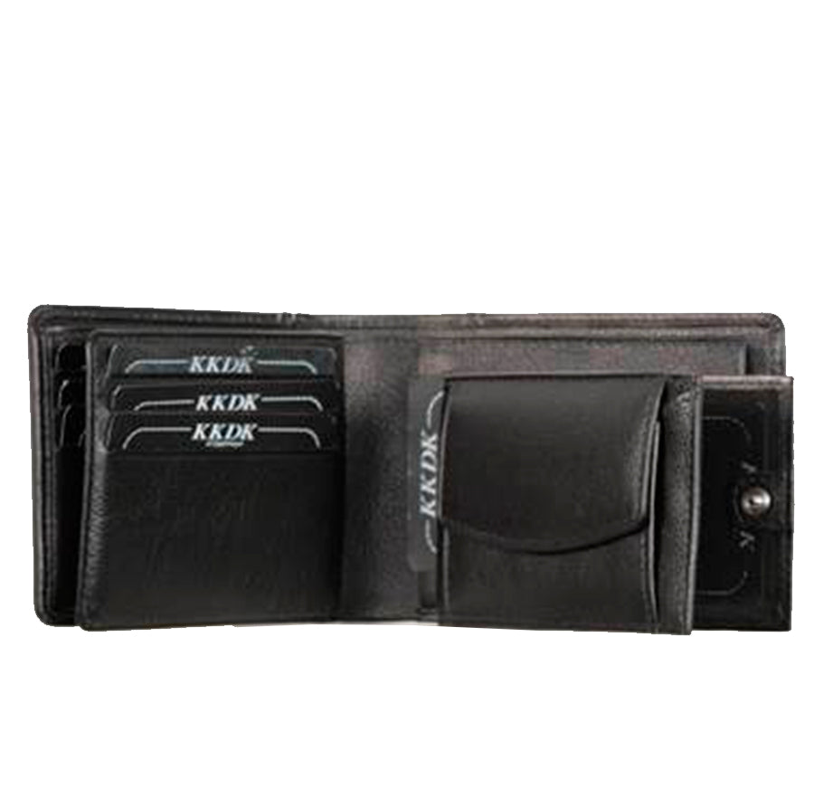KKDK Black Wallet 2 in 1 with coin compartment