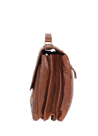 KKDK Briefcase Brun Læder 1 Poc