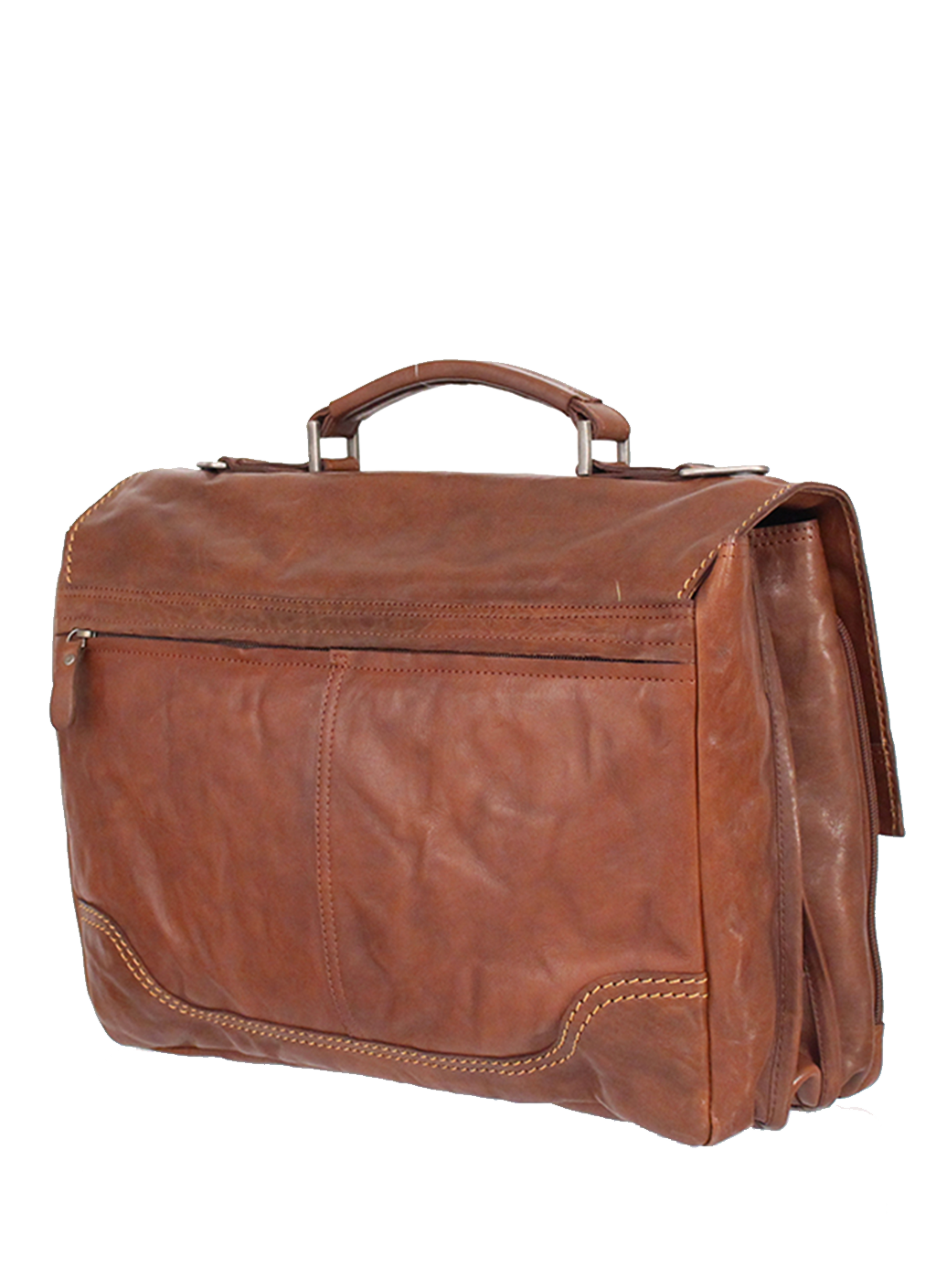 KKDK Briefcase Brun Læder 1 Poc