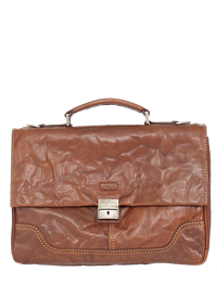KKDK Briefcase Brun Læder 1 Poc
