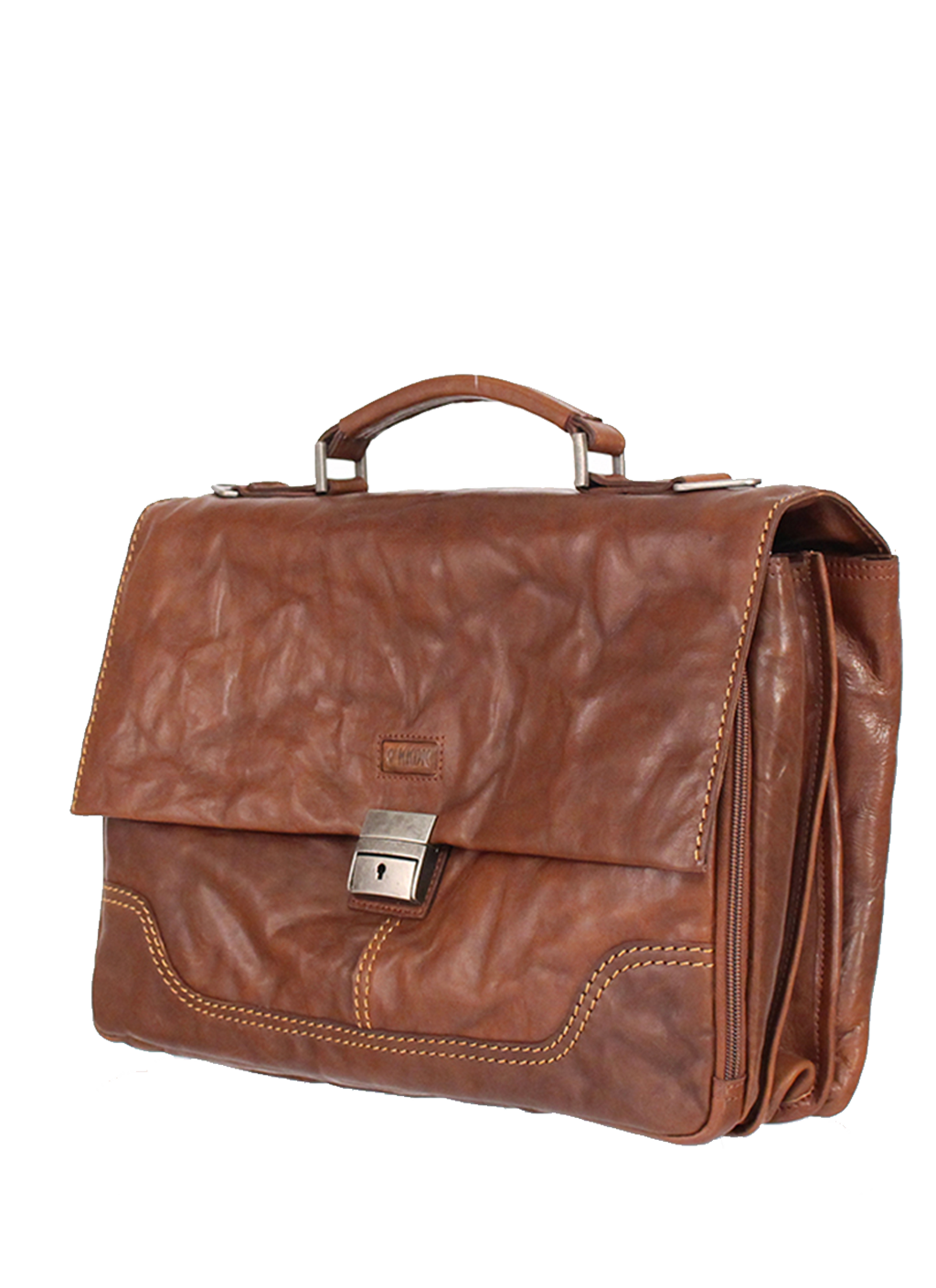 KKDK Briefcase Brun Læder 1 Poc