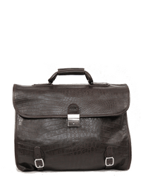 KKDK Briefcase Italian Croco Leather