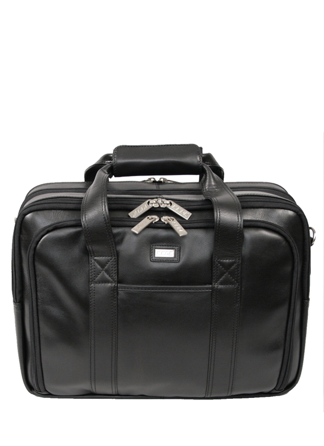 KKDK Briefcase in leather with expansion