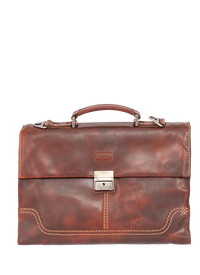 KKDK Lille Computertaske Med Overslag Læder