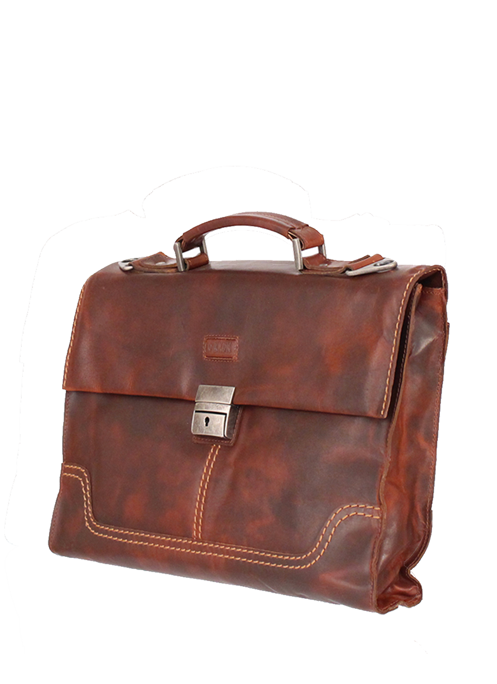 KKDK Lille Computertaske Med Overslag Læder