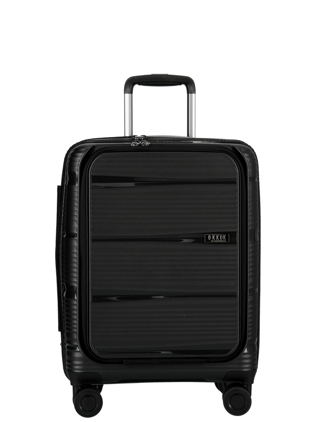 Hardcase suitcase with frontpocket in cabin size